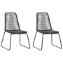 Set de comedor de jardín de 3 piezas PVC ratán negro y marrón by , Garden sets - Ref: Foro24-3060124, Price: 263,13 €, Discou...
