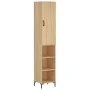 Aparador de madera contrachapada roble Sonoma 34,5x34x180 cm | Foro24.es | Tu tienda online para hogar, jardín y más Foro24.es