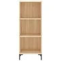 Aparador de madera contrachapada roble Sonoma 34,5x34x180 cm | Foro24.es | Tu tienda online para hogar, jardín y más Foro24.es