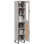 Aparador alto madera contrachapada gris Sonoma 34,5x34x180 cm | Foro24.es | Tu tienda online para hogar, jardín y más Foro24.es