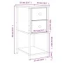 Mesita de noche madera de ingeniería negro 32x42x70 cm von , Nachttische - Ref: Foro24-826093, Preis: 73,17 €, Rabatt: -5%%