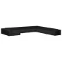 Set muebles de jardín 11 piezas con cojines ratán sintético negro de , Conjuntos de jardín - Ref: Foro24-46827, Precio: 1,00 ...