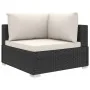 Set muebles de jardín 11 piezas con cojines ratán sintético negro de , Conjuntos de jardín - Ref: Foro24-46827, Precio: 1,00 ...