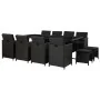 Set comedor de jardín 13 piezas y cojines ratán sintético negro by , Garden sets - Ref: Foro24-46534, Price: 915,67 €, Discou...