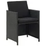 Set comedor de jardín 13 piezas y cojines ratán sintético negro by , Garden sets - Ref: Foro24-46534, Price: 915,67 €, Discou...