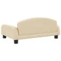 Cama para perros de tela crema 70x45x30 cm de , Camas para perros - Ref: Foro24-171959, Precio: 76,51 €, Descuento: -5%%