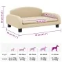 Cama para perros de tela crema 70x45x30 cm de , Camas para perros - Ref: Foro24-171959, Precio: 76,51 €, Descuento: -5%%