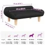 Cama para perros de tela negra 70x40x24 cm | Foro24.es | Tu tienda online para hogar, jardín y más Foro24.es