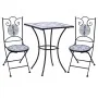 Mesa y sillas de bistró 3 piezas mosaico cerámica azul y blanco von , Gartensets - Ref: Foro24-279413, Preis: 259,61 €, Rabat...