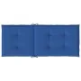 Cojín silla de jardín respaldo alto 2 uds tela azul 120x50x3 cm by , Cushions for chairs and sofas - Ref: Foro24-314116, Pric...