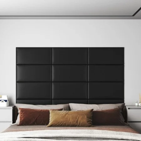 Paneles de pared 12 uds cuero sintético negro 60x30 cm 2,16 m² von , Wandverkleidung - Ref: Foro24-343855, Preis: 68,78 €, Ra...