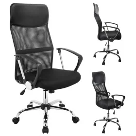 HI Silla de oficina acero negra by , Office chairs - Ref: Foro24-423978, Price: 115,20 €, Discount: -5%%