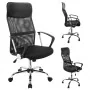 HI Silla de oficina acero negra by , Office chairs - Ref: Foro24-423978, Price: 115,20 €, Discount: -5%%