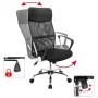 HI Silla de oficina acero negra by , Office chairs - Ref: Foro24-423978, Price: 115,20 €, Discount: -5%%