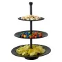 Excellent Houseware Bandeja para servir de 3 niveles negro mate 36,5cm de , Bandejas - Ref: Foro24-442502, Precio: 19,11 €, D...