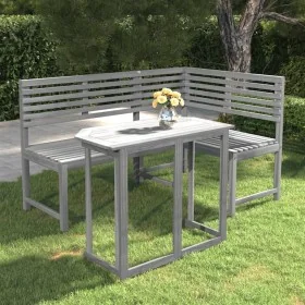 Muebles de bistró para jardín 2 pzas madera maciza acacia gris by , Garden sets - Ref: Foro24-3057865, Price: 348,65 €, Disco...