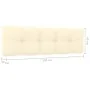 Banco de jardín y cojines crema madera de pino impregnada 179cm by , garden benches - Ref: Foro24-3065758, Price: 336,86 €, D...