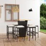 9-piece garden bar furniture set and black PE rattan cushions by vidaXL, Garden sets - Ref: Foro24-3064854, Price: 439,74 €, ...
