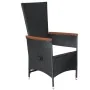 Juego de comedor para jardín 5 piezas negro de , Conjuntos de jardín - Ref: Foro24-3068757, Precio: 643,41 €, Descuento: -5%%