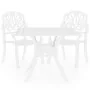 Mesa y sillas de bistró 3 piezas aluminio fundido blanco von , Gartensets - Ref: Foro24-3070579, Preis: 552,90 €, Rabatt: -5%%