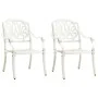 Mesa y sillas de bistró 3 piezas aluminio fundido blanco von , Gartensets - Ref: Foro24-3070579, Preis: 552,90 €, Rabatt: -5%%