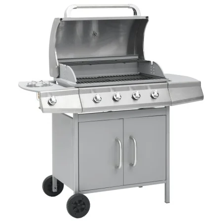 Barbacoa grill de gas 4+1 quemadores plateada von , Grillen - Ref: Foro24-3072537, Preis: 451,20 €, Rabatt: -5%%