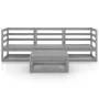 Juego de muebles de jardín 4 piezas gris madera maciza de pino de , Conjuntos de jardín - Ref: Foro24-3075326, Precio: 179,50...