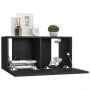 Set de muebles de salón TV 3 pzas madera de ingeniería negro by , TV Furniture - Ref: Foro24-3078762, Price: 87,59 €, Discoun...