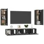 Juego de muebles de TV 5 piezas madera contrachapada negro von , TV-Möbel - Ref: Foro24-3078748, Preis: 177,12 €, Rabatt: -5%%