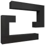Set de muebles para TV 8 piezas madera contrachapada negro de , Muebles TV - Ref: Foro24-3078830, Precio: 435,21 €, Descuento...