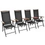 Sillas de jardín plegables 4 uds aluminio y textilene negro von , Gartenstühle - Ref: Foro24-41733, Preis: 290,52 €, Rabatt: ...