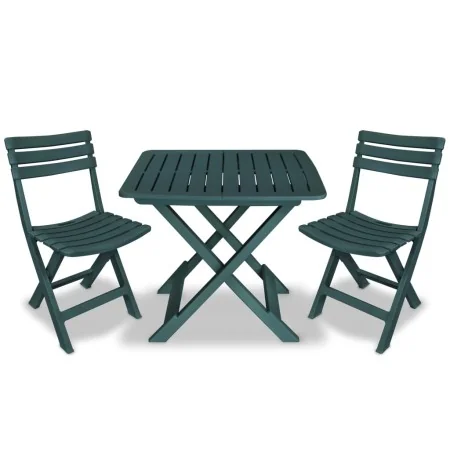 Mesa y sillas bistró de jardín plegables 3 pzas plástico verde von , Gartensets - Ref: Foro24-43582, Preis: 96,05 €, Rabatt: ...