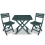 Mesa y sillas bistró de jardín plegables 3 pzas plástico verde von , Gartensets - Ref: Foro24-43582, Preis: 96,05 €, Rabatt: ...