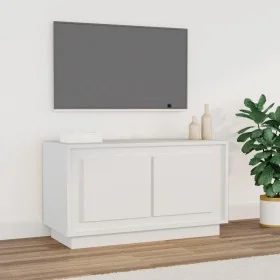 Mueble de TV madera contrachapada blanco 80x35x45 cm de , Muebles TV - Ref: Foro24-819852, Precio: 51,64 €, Descuento: -5%%