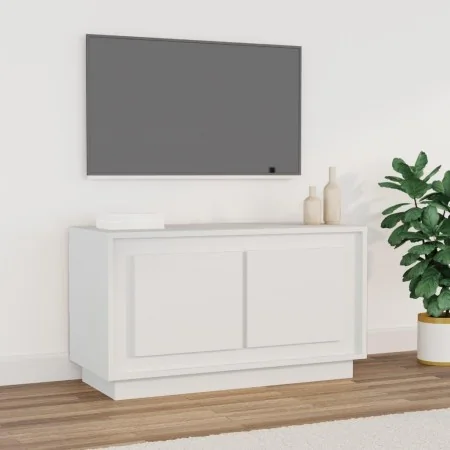 Mueble de TV madera contrachapada blanco 80x35x45 cm von , TV-Möbel - Ref: Foro24-819852, Preis: 51,64 €, Rabatt: -5%%