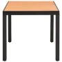 Mesa de jardín de aluminio y WPC marrón 80x80x74 cm by , Garden tables - Ref: Foro24-42793, Price: 150,50 €, Discount: -5%%