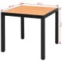 Mesa de jardín de aluminio y WPC marrón 80x80x74 cm by , Garden tables - Ref: Foro24-42793, Price: 150,50 €, Discount: -5%%
