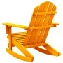 Silla mecedora de jardín Adirondack madera maciza abeto naranja by , Garden chairs - Ref: Foro24-315888, Price: 76,57 €, Disc...