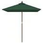 Sombrilla de jardín con poste de madera verde 198x198x231 cm by , Umbrellas - Ref: Foro24-363184, Price: 47,66 €, Discount: -5%%