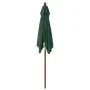 Sombrilla de jardín con poste de madera verde 198x198x231 cm by , Umbrellas - Ref: Foro24-363184, Price: 47,66 €, Discount: -5%%