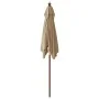 Sombrilla de jardín poste de madera gris taupé 198x198x231 cm de , Sombrillas - Ref: Foro24-363186, Precio: 49,45 €, Descuent...