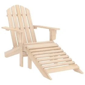 Silla jardín Adirondack con otomana madera maciza de abeto by , Garden chairs - Ref: Foro24-315862, Price: 100,05 €, Discount...
