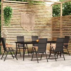 Juego de comedor para jardín 7 piezas negro von , Gartensets - Ref: Foro24-3099123, Preis: 550,53 €, Rabatt: -5%%