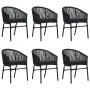 Juego de comedor para jardín 7 piezas negro by , Garden sets - Ref: Foro24-3099225, Price: 813,64 €, Discount: -5%%