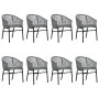 Juego de comedor de jardín 9 piezas ratán sintético gris von , Gartensets - Ref: Foro24-3099238, Preis: 882,10 €, Rabatt: -5%%