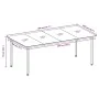 Juego de comedor de jardín 9 piezas ratán sintético gris von , Gartensets - Ref: Foro24-3099238, Preis: 882,10 €, Rabatt: -5%%