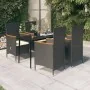 Juego de comedor de jardín 5 piezas con cojines negro von , Gartensets - Ref: Foro24-3099445, Preis: 636,17 €, Rabatt: -5%%