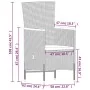 Juego de comedor de jardín 9 pzas con cojines gris von , Gartensets - Ref: Foro24-3099470, Preis: 1,00 €, Rabatt: -5%%