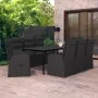 Juego de comedor de jardín 9 piezas con cojines negro by , Garden sets - Ref: Foro24-3099500, Price: 1,00 €, Discount: -5%%