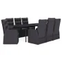 Juego de comedor de jardín 9 piezas con cojines negro by , Garden sets - Ref: Foro24-3099500, Price: 1,00 €, Discount: -5%%